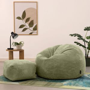 Original LAZY BAG Indoor & Outdoor Beanbag XXL 400L Giant Beanbag zitkussen fauteuil voor kinderen en volwassenen 180x140cm (Nylon, Donkergrijs
