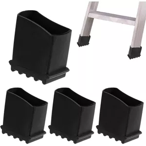 Rubberen voetjes voor ladders, rubberen laddervoeten, 4 stuks, 50 x 20
