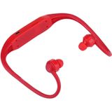 506 leven waterdichte Sweatproof Stereo draadloze sport oordopjes koptelefoon In-ear Headphone Headset met Micro SD-kaartsleuf  voor slimme telefoons & iPad & Laptop & Notebook & MP3 of andere Audio-apparaten  maximale SD Card Storage: 8GB(Red)