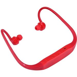 506 leven waterdichte Sweatproof Stereo draadloze sport oordopjes koptelefoon In-ear Headphone Headset met Micro SD-kaartsleuf  voor slimme telefoons & iPad & Laptop & Notebook & MP3 of andere Audio-apparaten  maximale SD Card Storage: 8GB(Red)