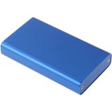 Externe behuizing met USB 3.0 aansluiting voor mSATA Solid State Disk SSD (blauw)
