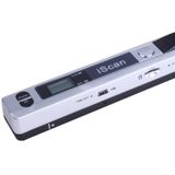 iScan01 mobiele draagbare HandHeld documentscanner met LED-Display  A4 Contact beeldsensor  ondersteuning van 900DPI / 600DPI/300 DPI / PDF / JPG / TF(Silver)