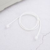 Draadloze Bluetooth koptelefoon anti-verloren riem siliconen Unisex hoofdtelefoon anti-verloren lijn voor Apple AirPods  lengte kabel: 60cm(White)
