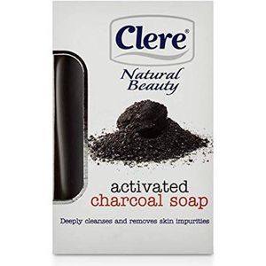 Clere - Activated Charcoal Soap - Houtskool - Voor Diepe Reiniging