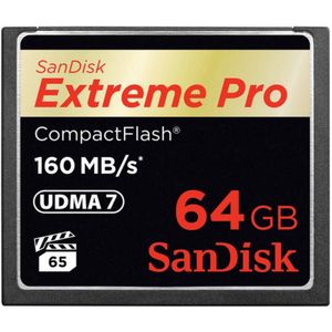 SanDisk Extreme Pro CompactFlash Kaart - 64 GB - 160 MB/s