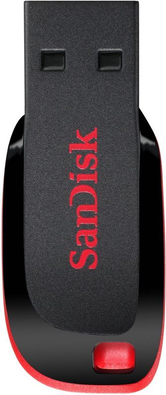 SanDisk - Cruzer Blade - USB 2.0 Flash Drive - 128GB - Zwart/Rood