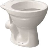 Vrijstaande toiletpot van marcke isifix muuraansluiting