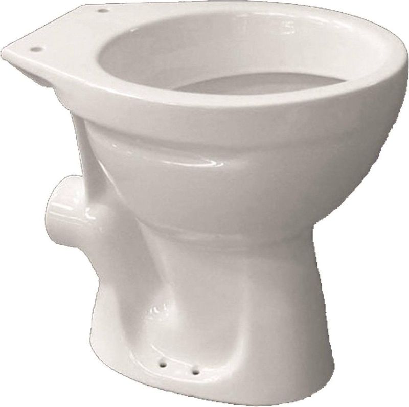 Vrijstaande toiletpot van marcke isifix muuraansluiting