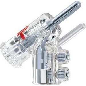 WBT 0610 Ag Nextgen | Banaan plug voor luidsprekerkabel | Safety-pin | Topline | silver | high end | 1 set 4 stuks in showcase