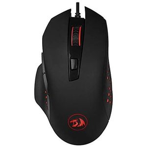 Redragon Gainer M610 Gamingmuis, ergonomisch, speciale dpi-knop, USB-kabel, Pixart 3168 optische sensor voor desktop, laptop, gamer en werk