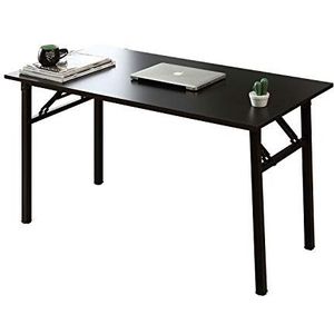 Sogesfurniture BHEU-LP-AC5BB-100 Klaptafel voor op kantoor, studeerkamer, als schrijfbureau, werkstation, eettafel, geen installatie nodig, 100 x 60 x 75 cm, zwart