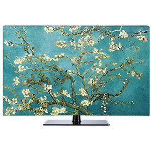 NANKAN 22-80 inch tv-hoes, heldere kleurrijke stofdichte tv-schermbeschermer voor LCD-LED, binnen slaapkamer woonkamer decoratie stofkap (kleur: groen, maat: 52 inch)