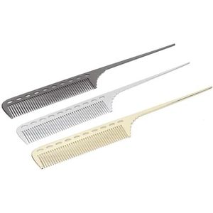 cutecool 3-delige muis staart kam, kapper haar styling kam, ruimte aluminium antistatische haar kam geschikt voor kapsalons of thuisgebruik