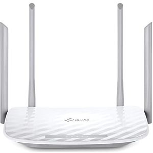 TP-Link AC1200 draadloze dual-band router, 5 100Mbps-poorten, 1 USB-poort, draadloos aan/uit, eenvoudige configuratie (Archer C50)