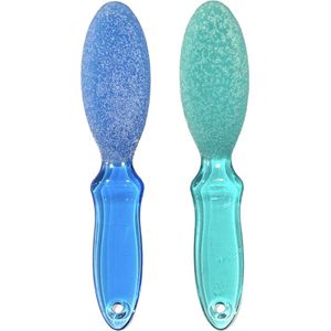 Voetvijl - Eeltvijl - 2-Zijdig - Groen/Blauw - Set 2 Stuks (533)
