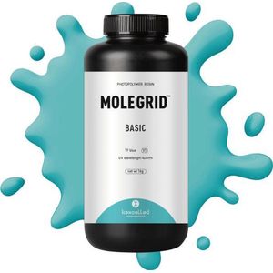 Hars / Resin MOLEGRID ™ Tiffany Blue 1kg Kexcelled LCD/ UV