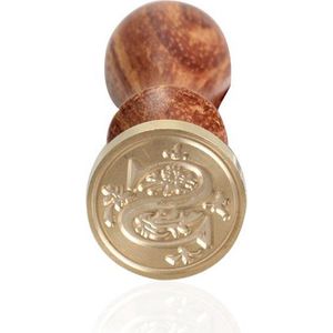 Houten Stempel met Letter S | Wax Seal | Stempelen