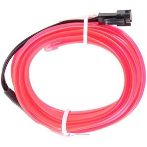 2M koud licht flexibele LED strip licht voor auto decoratie (roze licht)