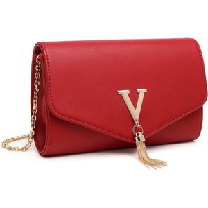 Miss Lulu Crossbody Tas Dames - Clutch - Schoudertas - Dames Handtas - Rood (LH2035 RD)