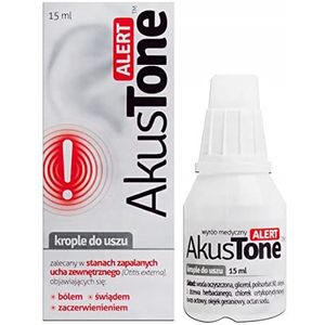 AKUSTONE Alert oordruppels 15 ml voor pijn, jeuk en roodheid
