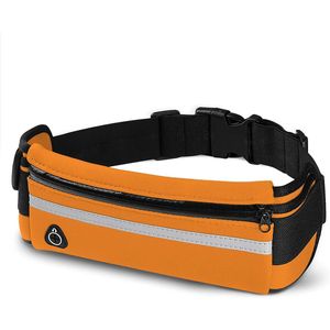 MJ Sports Heuptas - Waist Bag - Hardlopen - Hardloopriem - Telefoonhouder - Running Belt - Unisex - Oranje - One Size