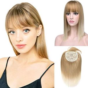 16 Kleuren Haar Topper Secret Clip in Voorhoofd Wiglet voor Amerika Vrouwen Zwart Bruin