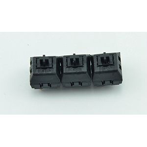 10-Pack Kailh MX schakelaars 3-pins Zwart Rood Bruin Blauw Schacht Vervanging Voor Kersenschakelaar voor Mechanisch Toetsenbord (Zwart)