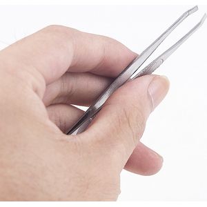 1Pcs Wenkbrauw Haar Pincet Professionele Wenkbrauw Ontharing Tweezer Platte Tip Tool Rvs Handige Kleine Geen Roest