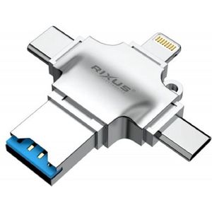 Rixus Slimme, luxe en compacte kaartlezer met meerdere aansluitingen