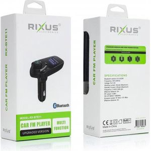 Rixus RX-BT20 Carkit | Bluetooth | Zwart | Grijs | USB-poort
