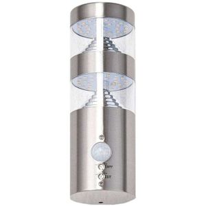 Lindby - LED wandlamp buiten - Roestvrij staal, kunststof - H: 22 cm - roestvrij staal, helder