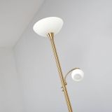 Lindby - Elaina - Vloerlamp - Messingkleurig - 183 cm - E27