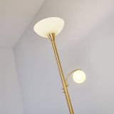 Lindby - Elaina - Vloerlamp - Messingkleurig - 183 cm - E27