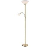 Lindby - Elaina - Vloerlamp - Messingkleurig - 183 cm - E27