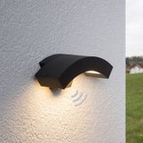 Lucande Lennik - LED-buitenwandlamp met bewegingssensor