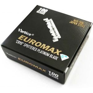 Euromax Scheermesjes  - Scheermesjes mannen - Wegwerpscheermesjes |100 Single Edge Blades