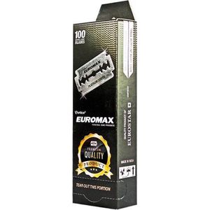 Euromax blade Scheermesjes mannen - 100st - Double Edge scheermesjes - Shavette - Voor gezicht - safety razor blades