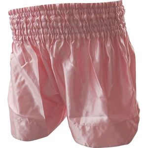 Stiel kickboks Broekje Satijn - Fluo Roze - S