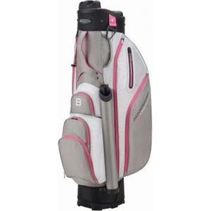 Bennington - Quiet Organizer 9 WR - Cartbag - golftas - Zilver/wit/roze