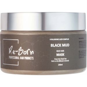 Re-Born - Black Mud Haarmasker - Zwart - Dode Zee Mineralen