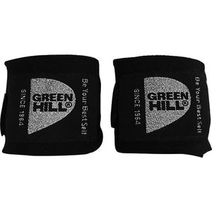 Green Hill Bandage - 350cm - Polyester - Zwart met zilver - Senior