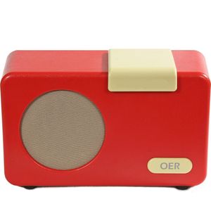 OER Muziekspeler voor Ouderen met Dementie (OER Radio) - Simpele Bediening Met 1 Knop - Dementie Hulpmiddel - Dementie Radio - Muziek en Dementie - Stevig - 4GB Geheugen - Rood