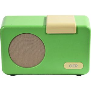 OER Muziekspeler - Simpele Bediening Met 1 Knop - Voor Senioren met Dementie - Dementie Hulpmiddel - Muziek en Dementie - 4GB Geheugen - Groen