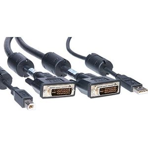 Avocent Emerson USB Keyboard + Mouse, Dual Head DVI-I Video Cable - 12 ft voor de SC540 Switch