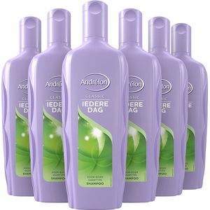 Andrélon Classic Iedere Dag Shampoo Voor Ieder Haartype - 6 x 300 ml - Voordeelverpakking