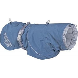 Hurtta Monsoon Hondenregenjas, waterdichte regenjas voor honden met reflectoren, blauw, 45 cm