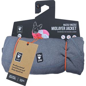 Hurtta Razzle-dazzle Midlayer Jas Grijs 65 cm