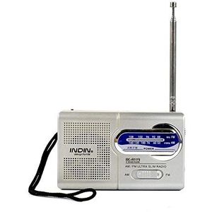 Szaerfa Kleine Draagbare AM-radio FM op batterijen met antenne voor noodgevallen bij ouderen