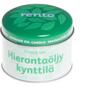 Rento Massage kaars (body olie) - Green Tea (150 gram)