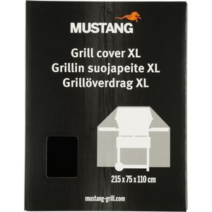 Mustang beschermhoes XL 215 x 75 x 110 cm - Zwart - UV-beschermd - Polyesterweefsel